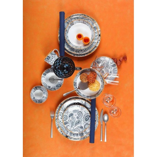 Cryspo Trio Mediterraneo Σερβίτσιο Πιάτων από Πορσελάνη  20τμχ