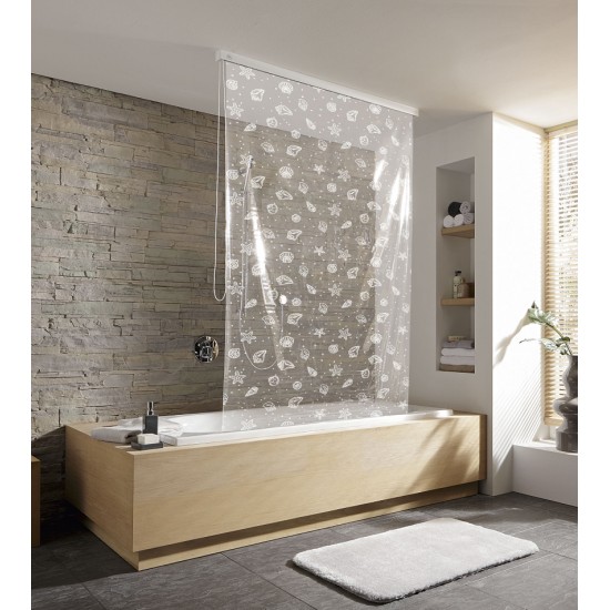 Κουρτίνα Μπάνιου Ρολό Ντους SnowWhite