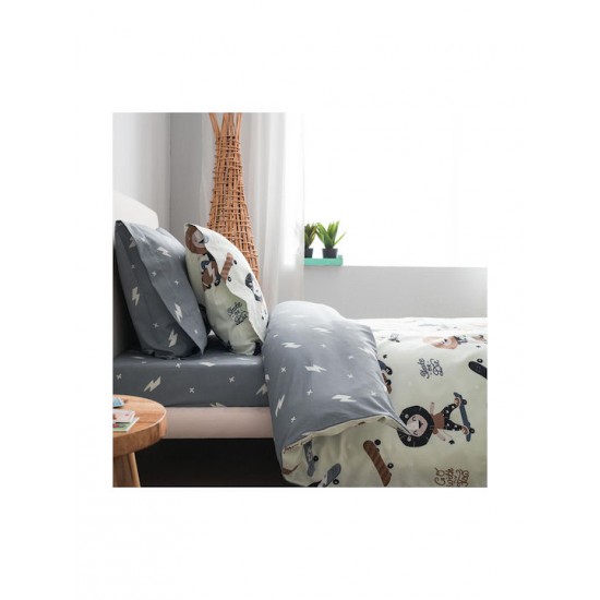 Vesta Home LION  Σετ Σεντόνια Μονά Βαμβακερά  170x260cm