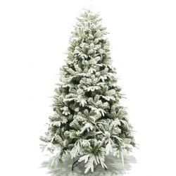 Όλυμπος Snowy Christmas Green Tree with Metallic Base and Built in Branches H180cm