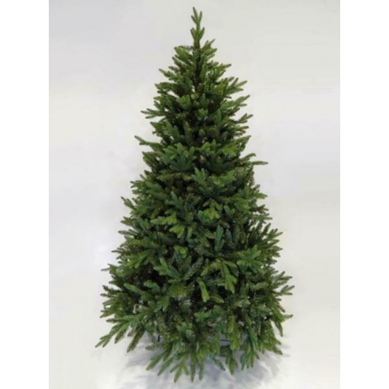 Χριστουγεννιάτικο Δέντρο Νορβηγίας Πράσινο 2.40εκ με Μεταλλική Βάση
